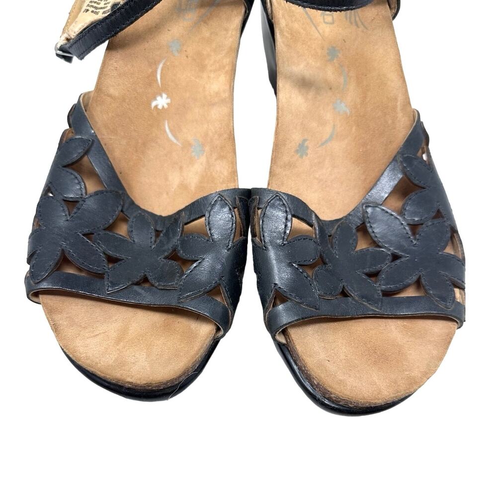 Dansko black floral cut out sandal size 40 - Picture 7 of 9